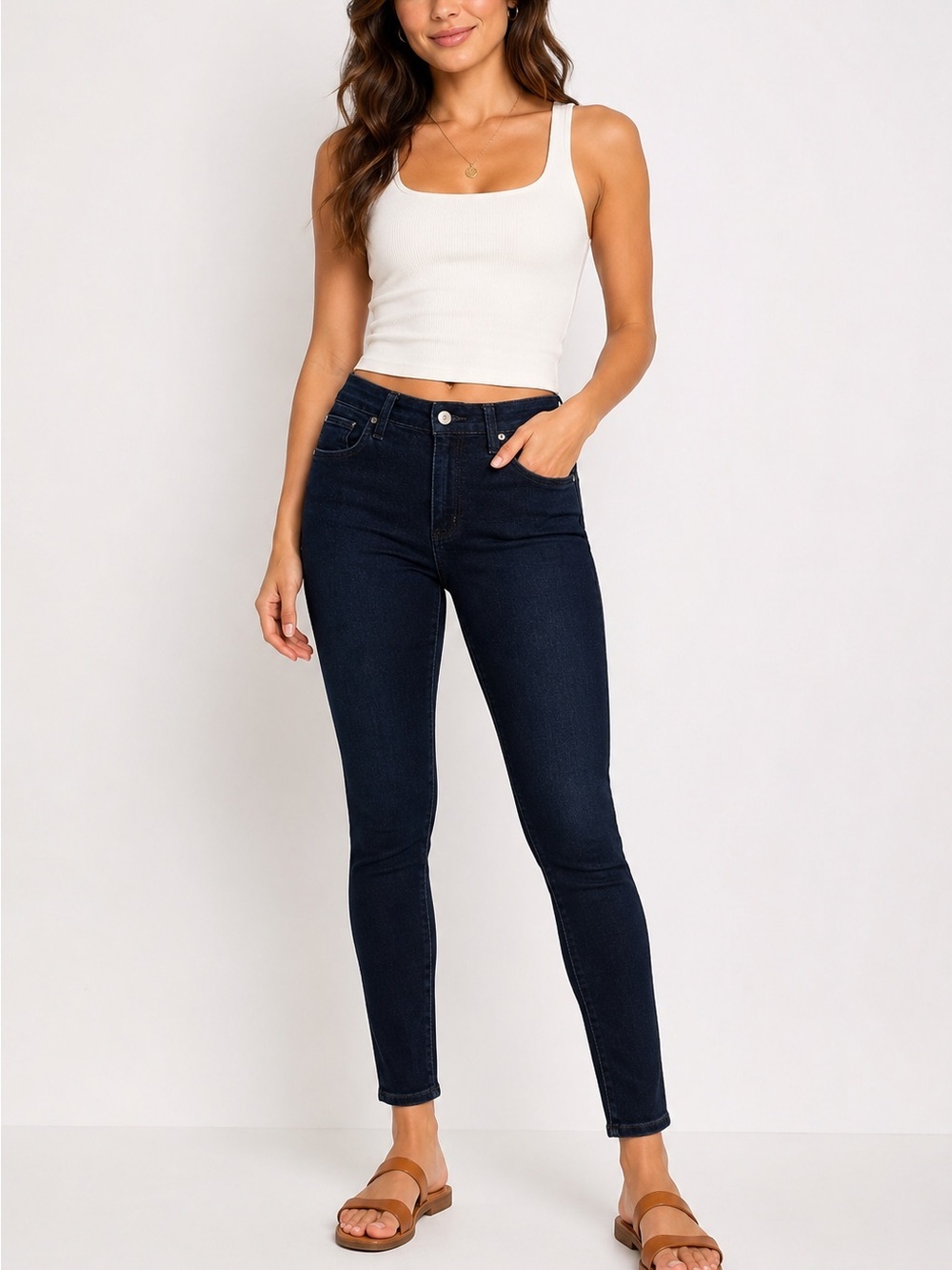 Joe's Jeans Flawless Honey High Rise Curvy Skinny Ankle Jeans Women’s Size 27